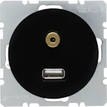 AV-RASIA HAGER USB/3.5mm AUDIO UK MUS