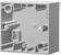 hager Pintakojerasia hager 1-os. 36mm val