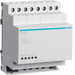 hager Analogutgång expansion 4-kn knx
