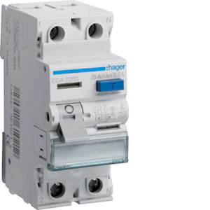 hager Vikavirtasuojakytkin hager cga225d 2x25a 500ma a-tyyppi
