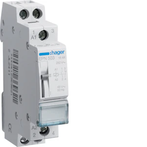 hager Sysäysrele hager epn503 1s + 1a 16a 48vac/24vdc