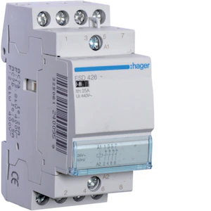 hager Kontaktori hager esd426 4a 25a k.24vac