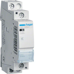 hager Kontaktori hager esc125h 1s 25a k.230v val/hur