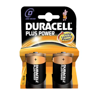 duracell Paristo alkali duracell plus power d/lr20 mn1300 2kpl