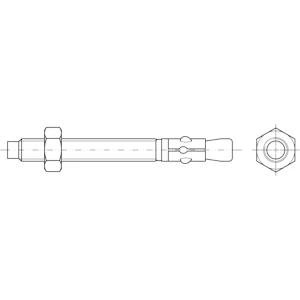 onnline Kiila-ankkuri zn m6x45/2 10kpl