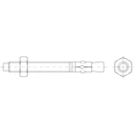 KIILA-ANKKURI HST M6x45 10KPL