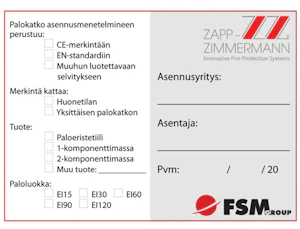 fsm Merkintätarra fsm b16h00-tarra1