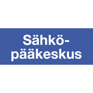 suomen turvakilvet Merkintäkilpi sähköpääkeskus 120x300 alu