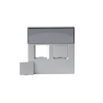 CENTRUMPLATTA 2XRJ45 ALU