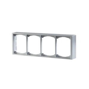 abb Förhöjn.ram 4-fack 100/40 alu