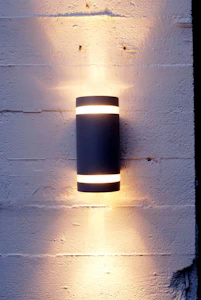 lk-design Seinävalaisin ulko focus 2xgu10 alu/harmaa
