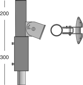 defa lighting Tolppakiinnike public ptx1 / h