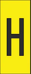 MERKINTÄKILPI H10 KIRJ. H 10mm PSS 50