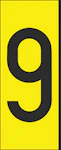 MERKINTÄKILPI H80 NRO 9 80mm PAK 10