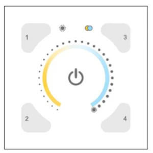 helvar Ohjauslaite digidim värilämpötilaohj.paneeli192gw