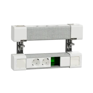 schneider electric Asennustarvike unica system+ py 2xschuko+usba/c+rj v/h