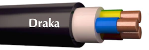 draka Asennuskaapeli-hf prysmian xmj-hf 3x2,5 s musta pk200 dca