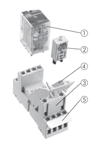 abb Pistokantarele abb 110vdc,3c/o,10a