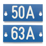 SÄKRINGSSKYLT 50/ 63 .