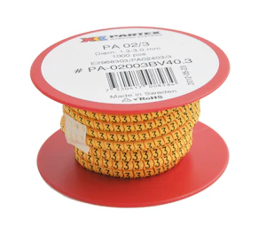 partex Märkhylsa pa02/3 gul/1000-rulle(3)