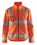 SOFTSHELLTAKKI BLÅKLÄDER 4838 25175300 ORANS HI-VIS KOKO XS