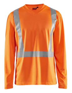 blåkläder T-paita blåkläder 338310115300 orans hi-vis pitkähihainen xs