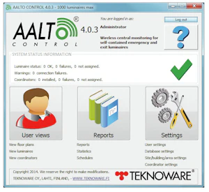 teknoware Ohjelmisto tst5104b aalto control