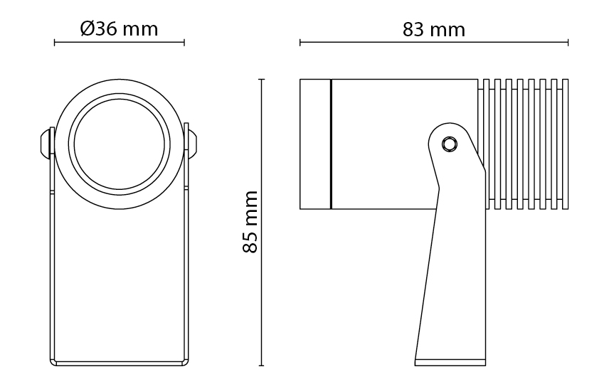 sg armaturen Pihapiirivalaisin hovden micro 3000k 36d co