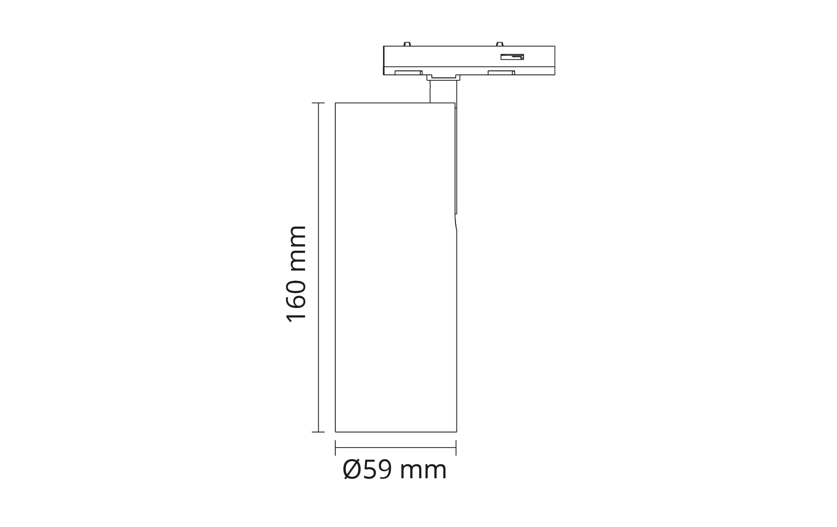 sg armaturen Kohdevalaisin zip tube mini 3k messinki