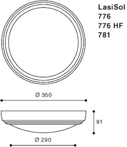 undefined Pinta-asennusvalaisin 776.001 hf 2xtc-e11w valkoinen
