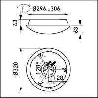 ensto Yleisvalaisin avc320.218e