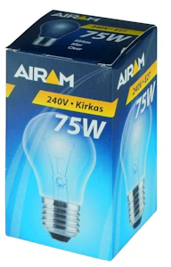 undefined Hehkulamppu 75w kirkas 240v e27 1500h