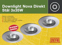 ALASVALOSARJA NOVA 12V 3X35W GU5,3 ANT IP44