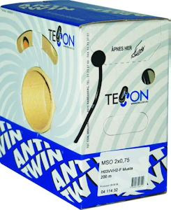 teccon Asennuskaapeli antitwin mso 2x0,75 h03vvh2-f
