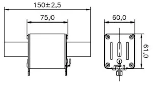 eaton Kahvasulake cooper-bussmann 315nhg2b-6 690vac gg-gl 315a 2