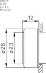 TASOPAINIKE B3 BS4D PUNAINEN 0