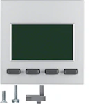 LIITÄNTÄPORTTI KNX HAGER LCD 4-RIVINEN ALU