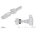 AKSELI SÄLZER AVA8 165MM KYTK. H200/H400