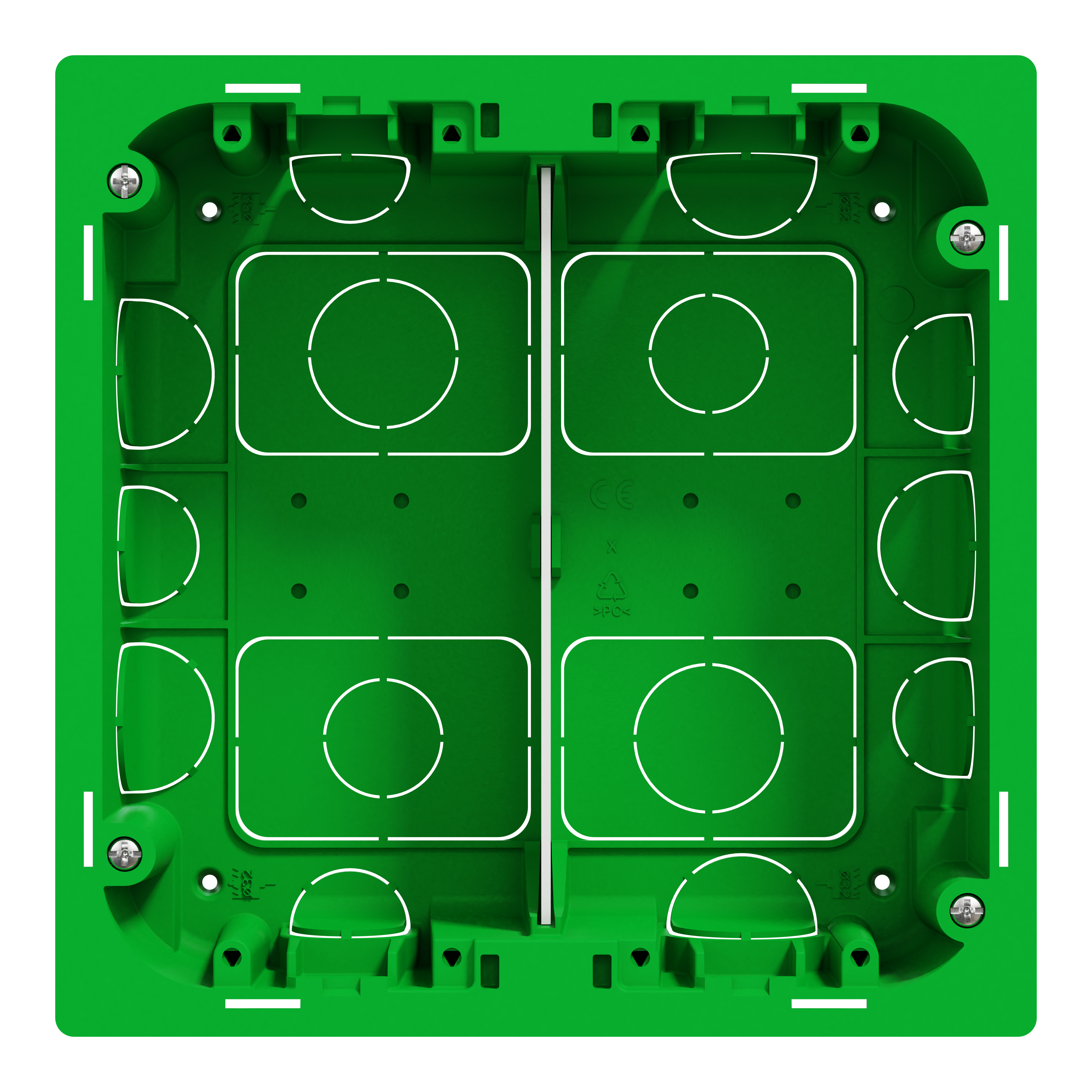 schneider electric Dosa rot 2 raders infälld