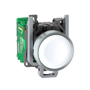 schneider electric Metalltrycke vit