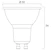 sylvania Kohdelamppu refled es50 4,2w/830 345lm gu10 36d