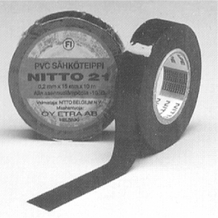 nitto Värimerkintäteippi nitto 21 15mm x10m valkoinen