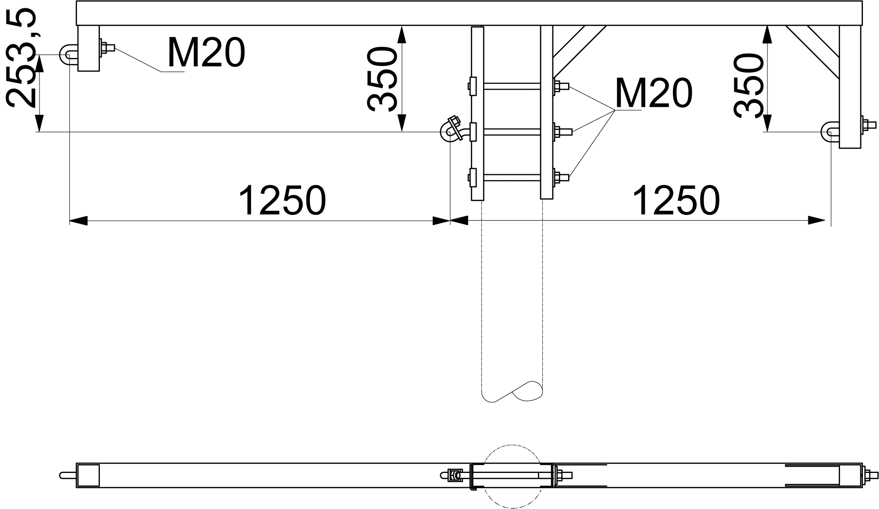 ensto Orsi sh 207 kulmaorsi 1-pylv