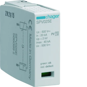 hager Ylijännitesuojatarvike hager spv025e pe-napa spv325 varapat