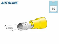 PYÖRÖLIITIN UROS 5MM KELTAINEN 50 KPL/PKT