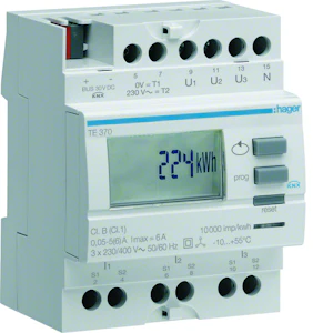 hager Energiamittari knx tebis te370 3v virtam. imp. lk1