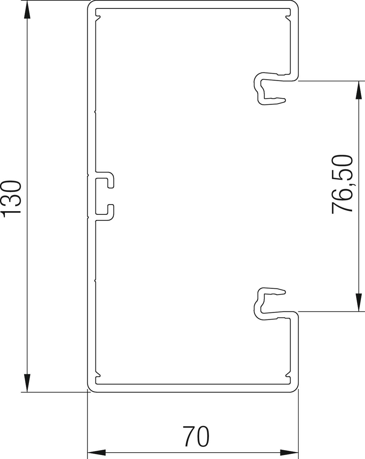 obo bettermann Johtokanava obo gkh-70130rw, hf, pc/abs, val