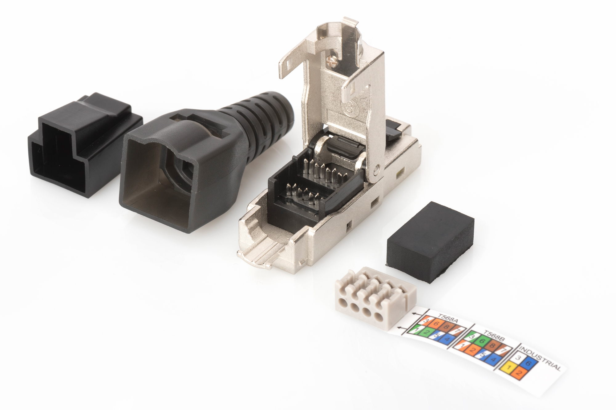digitus Liitin-cat6a rj45 kenttäliitin cat6a stp