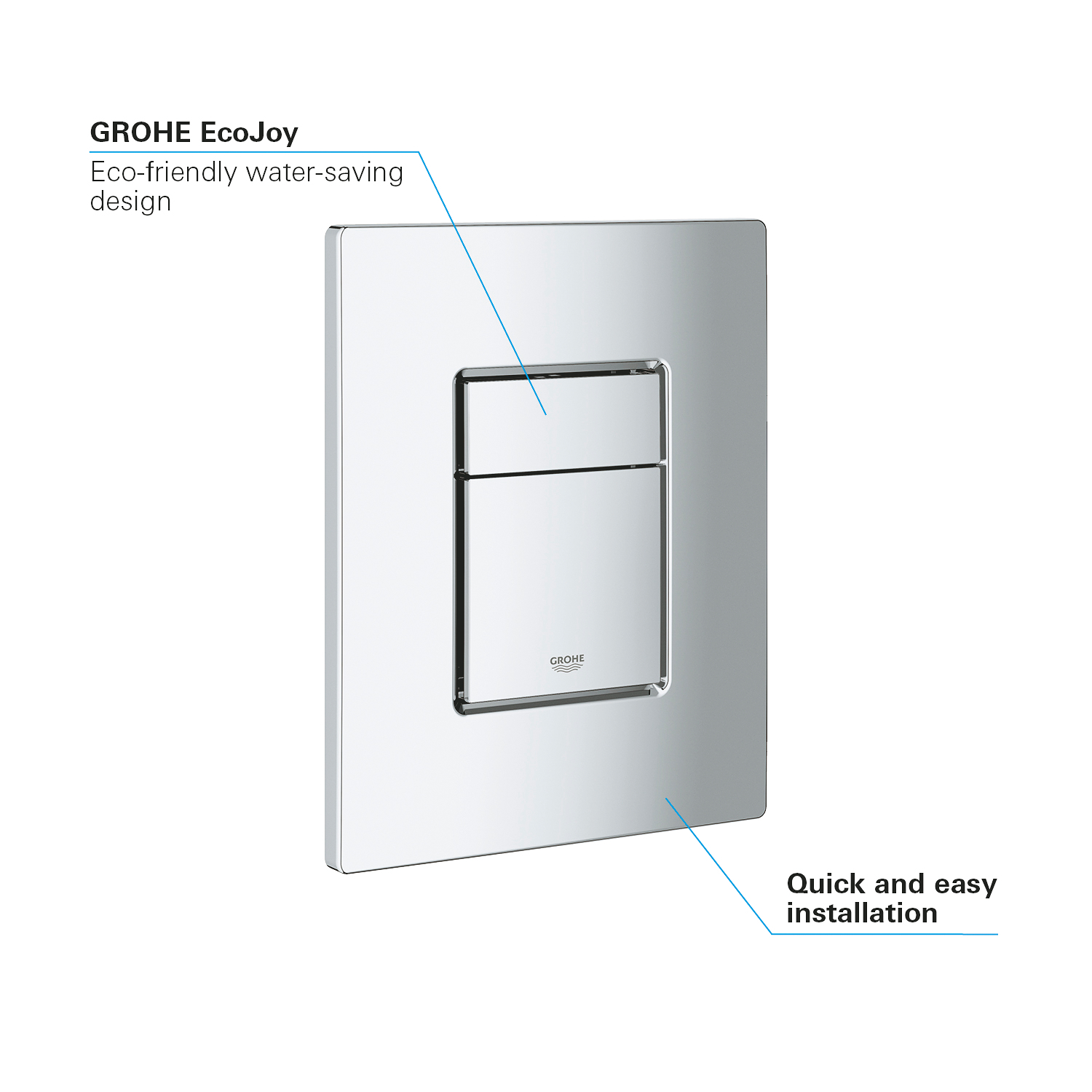 grohe Huuhtelupainike grohe 38732000 skate cosmo kromi