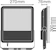 ledvance Valonheitin flood led 135w/6500k bk ip65